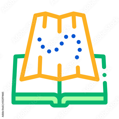 integrated geography icon vector. integrated geography sign. color symbol illustration