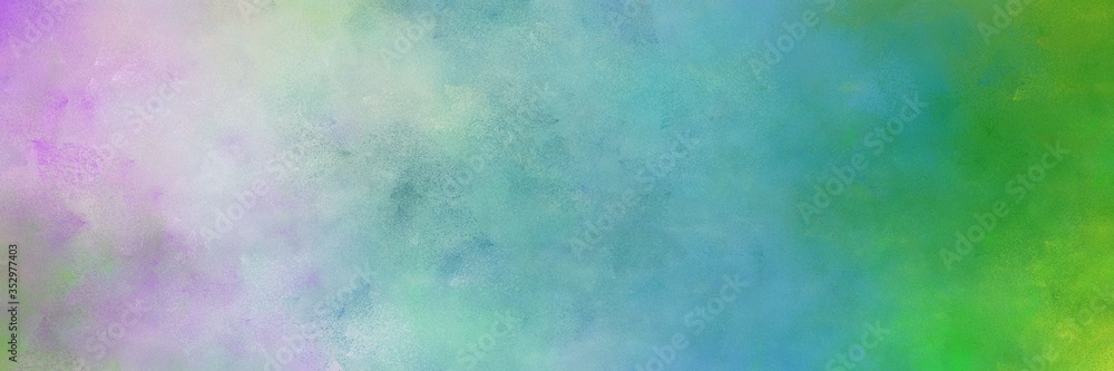 beautiful abstract painting background graphic with medium aqua marine, dark green and thistle colors and space for text or image. can be used as postcard or poster