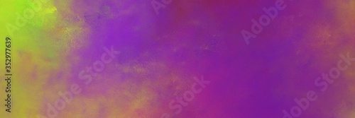 beautiful vintage abstract painted background with antique fuchsia, yellow green and rosy brown colors and space for text or image. can be used as horizontal header or banner orientation