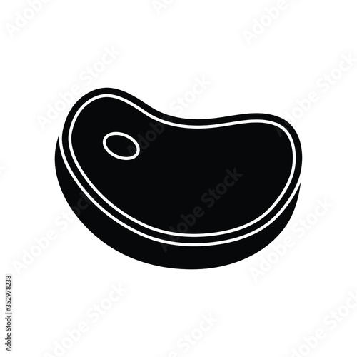 meat icon vector food sign