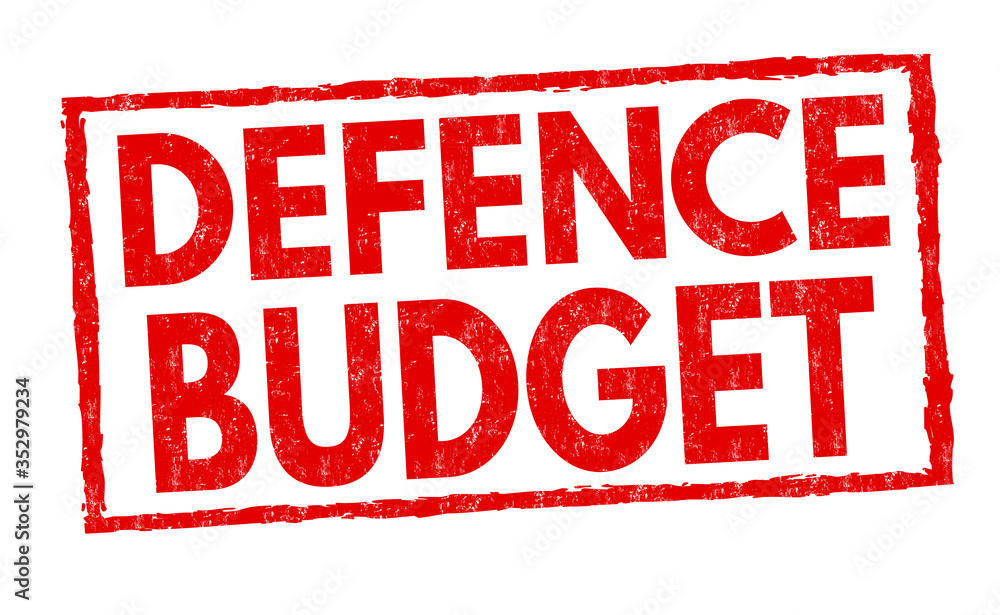 Defence budget sign or stamp Defence budget sign or stamp