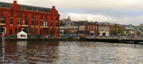Photography Tents from Homeless People at the river lee in Cork City Ireland