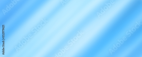Blurry blue and white strips. Abstract background, soft gradient. Glowing diagonal speed lines. Textured surface. Modern design for web banner, lending page, leaflet, poster