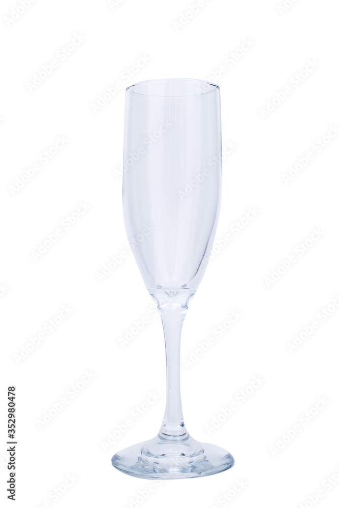 The glass for differnet drink in the bar on the white background The glass for differnet drink in the bar on the white background
