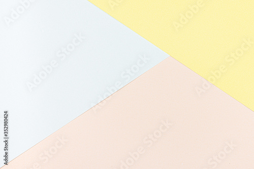 Abstact soft pastel texture, tritangle space element for infographic.Template for presentation or background. options, parts, steps or processes concept. View from top, Flat lay, Copyspace . 