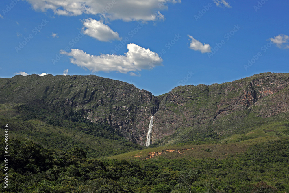 waterfalls in various regions of Brazil