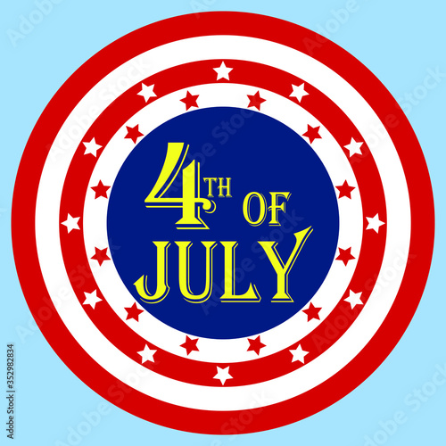 4th of July Celebration Badge photo