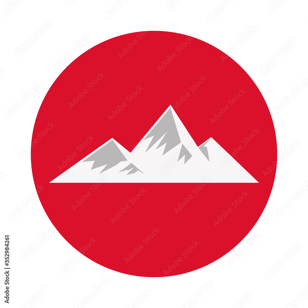 mountains ice nature canadian icon mountains ice nature canadian icon