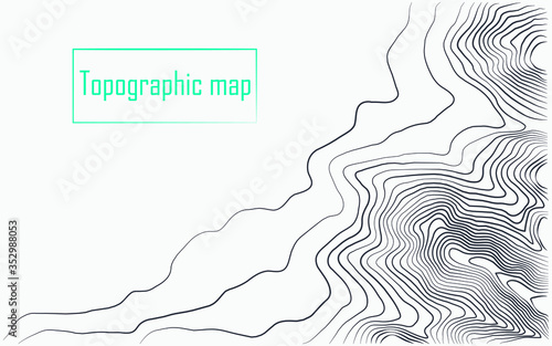 Cover lines to simulate a topographic map