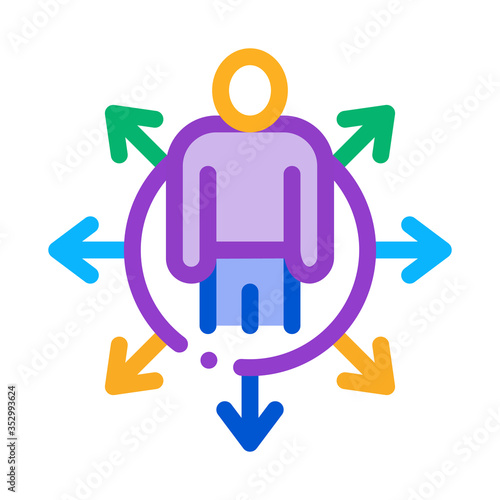 work searches icon vector. work searches sign. isolated contour symbol illustration