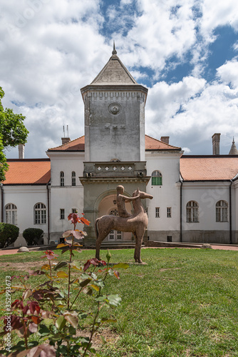 Becej, Serbia - May 25, 2020: Fantast Castle in Becej, old castle of tradiotinal Dundjerski family, Serbia. 