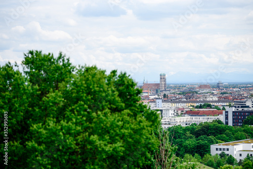 Munich  Germany  May 26th 2019. Panoramic view of the city.