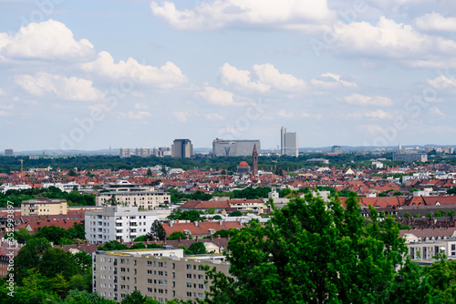 Munich, Germany, May 26th 2019. Panoramic view of the city.