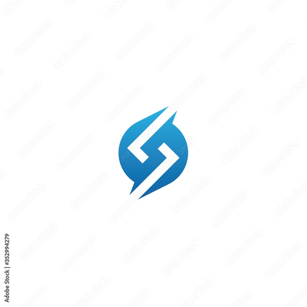 initial s with square logo design icon template initial s with square logo design icon template
