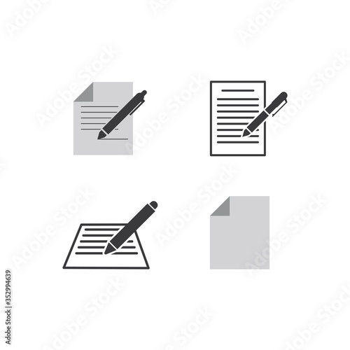 Pen icon illustration vector