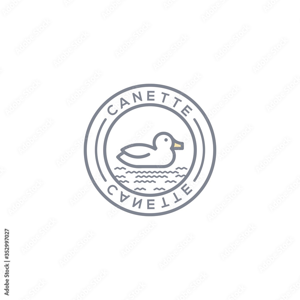 Duck Logo design vector template Linear style. Luxury lineart icon. Duck Logo design vector template Linear style. Luxury lineart icon.
