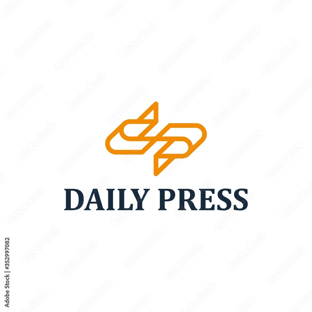 Letter dp logo combination. Simple logo design. Letter dp logo combination. Simple logo design.