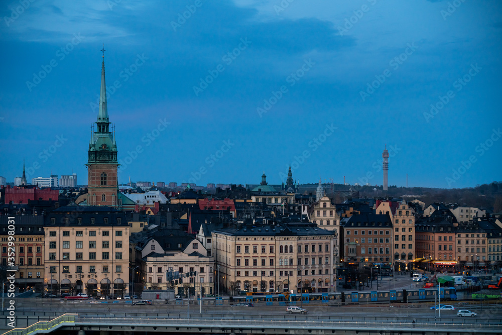 Stockholm City classic view