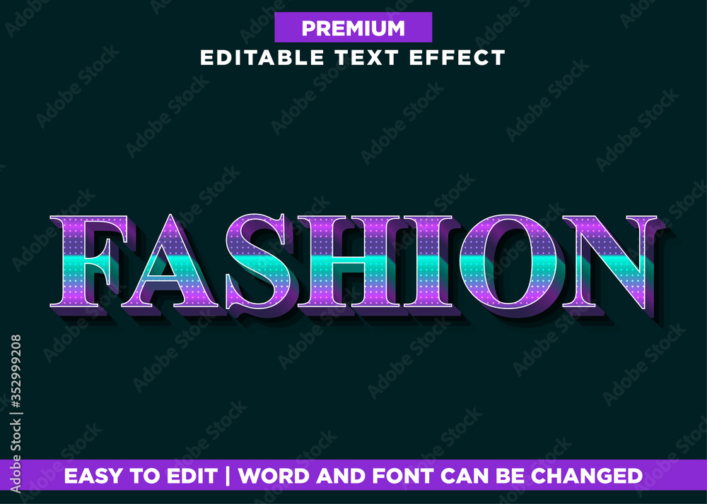 Retro - 3d Illustrator Text Effect font Style