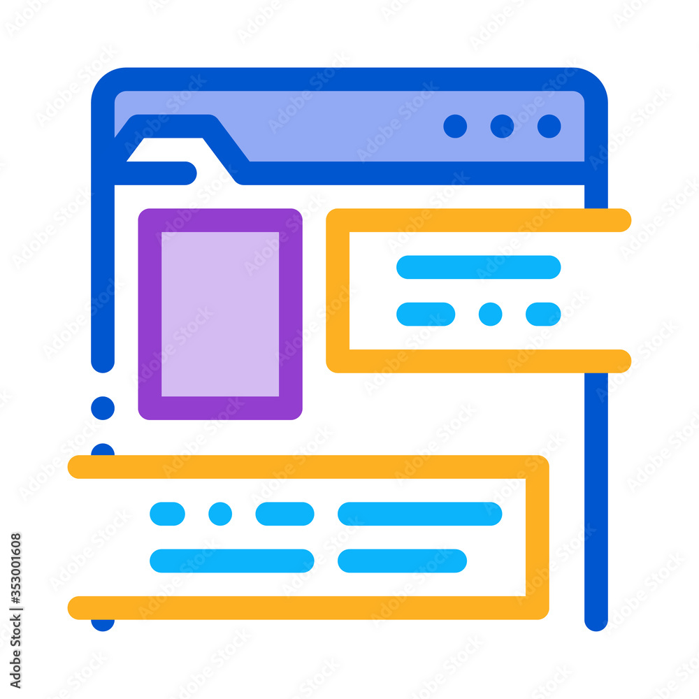 information document folder icon vector. information document folder sign. isolated contour symbol illustration information document folder icon vector. information document folder sign. isolated contour symbol illustration
