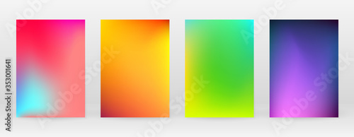 Pastel Soft. Rainbow Gradient Set Color Background
