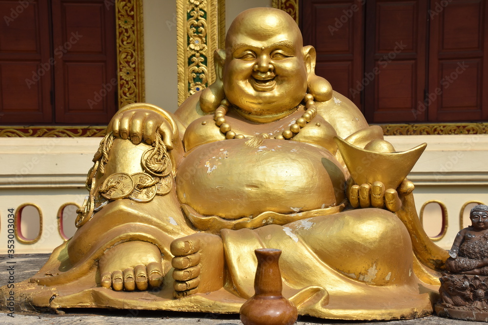 Fat Golden Buddha, Wat Chang Kham, Chiang Mai