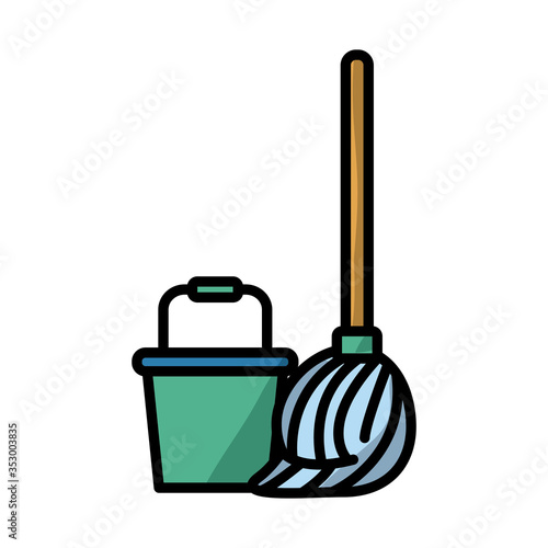mop and bucket pot fill style