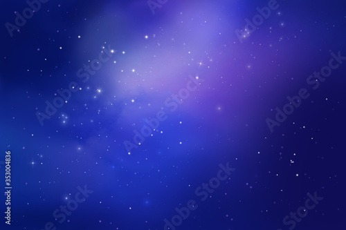 Fototapeta Naklejka Na Ścianę i Meble -  Beautiful view of starry sky at night