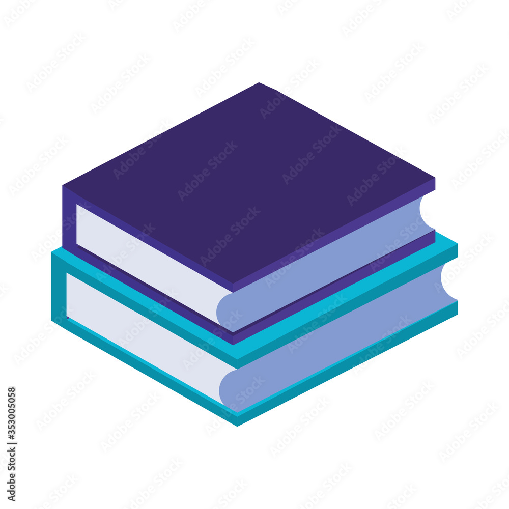 text books library isometric icons text books library isometric icons