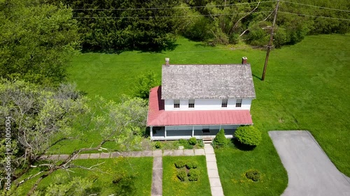 Aerial view of Harriet Tubman House in Auburn, New York