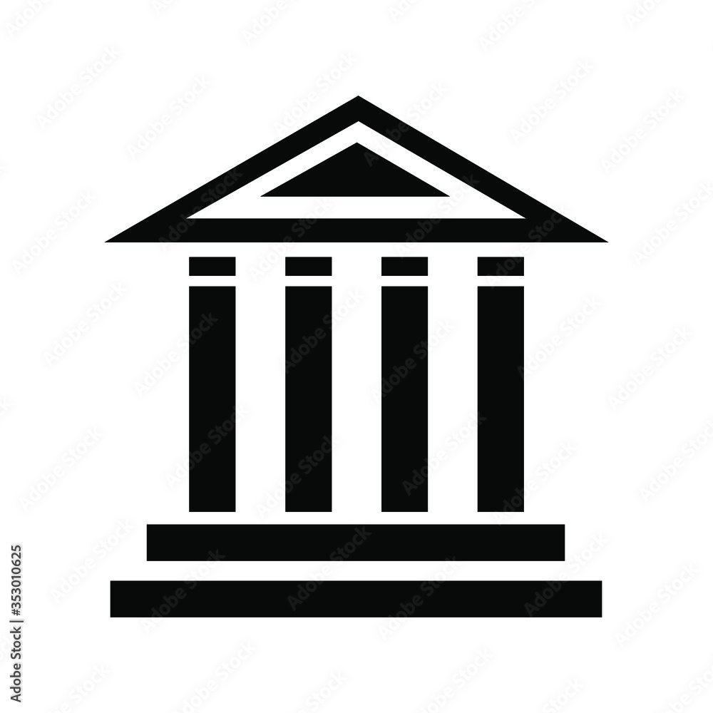 Bank icon set in trendy flat style isolated on white background. Bank symbol for your web site design, logo, app, UI. Vector illustration, EPS10 Bank icon set in trendy flat style isolated on white background. Bank symbol for your web site design, logo, app, UI. Vector illustration, EPS10