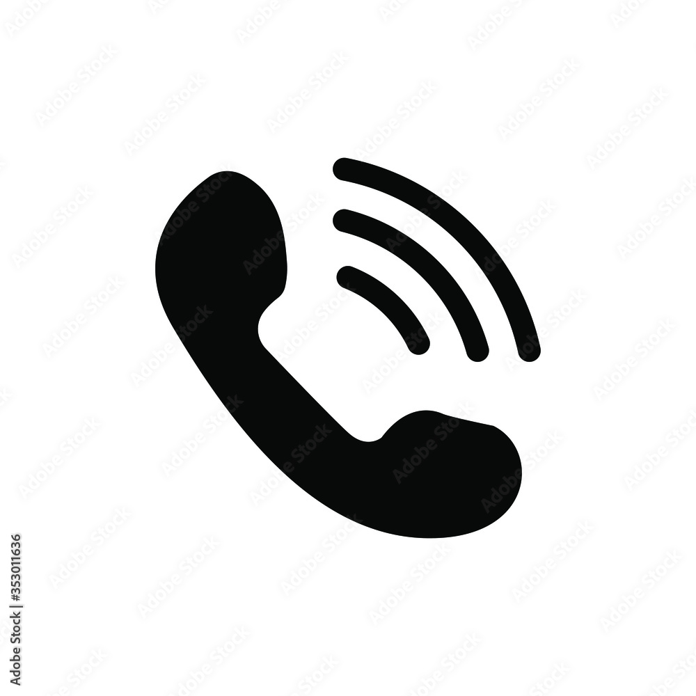 Phone icon in trendy flat style isolated on white background. Telephone symbol. Vector illustration. Phone icon in trendy flat style isolated on white background. Telephone symbol. Vector illustration.