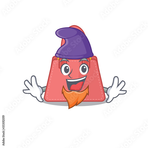 An adorable cartoon design of women handbag as an Elf fairytale character