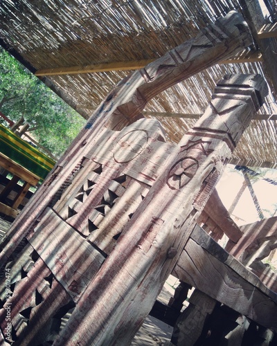 Old Egyptian traditional Chair in the farm