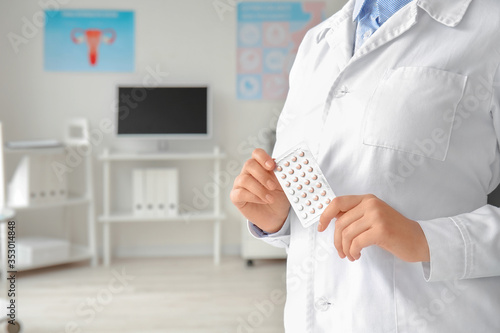 Female gynecologist with bi...