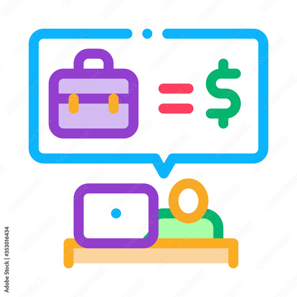 realtor services for money icon vector. realtor services for money sign. isolated contour symbol illustration realtor services for money icon vector. realtor services for money sign. isolated contour symbol illustration