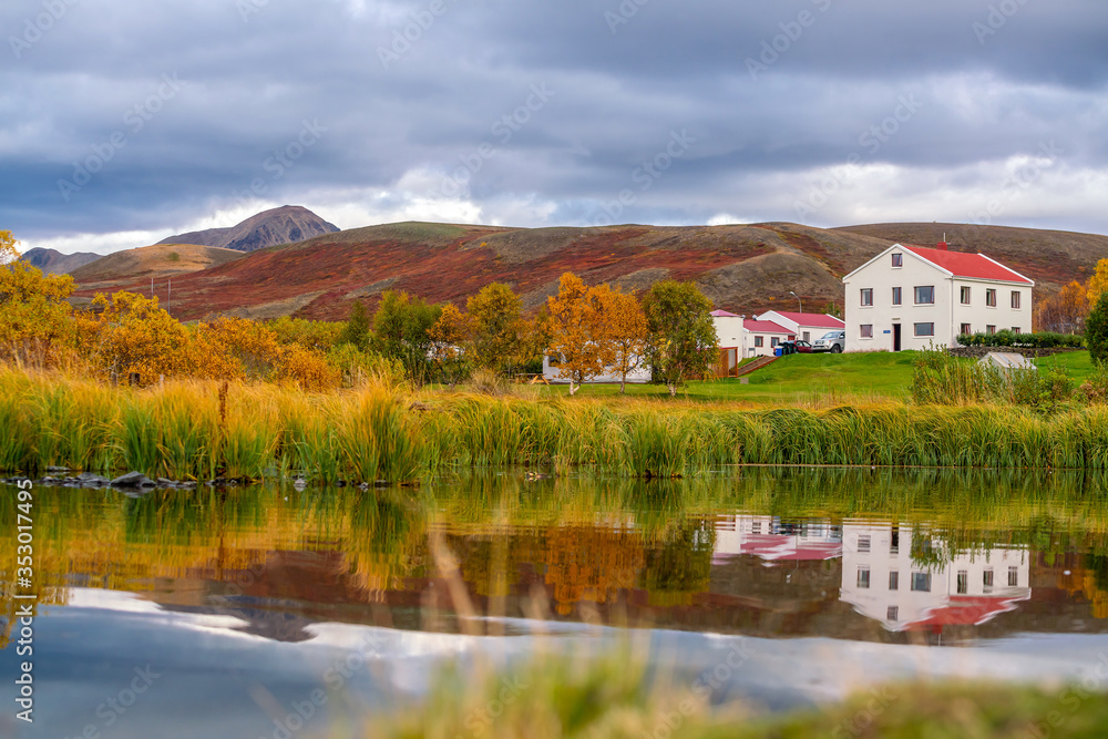 Iceland beautiful landscape, Icelandic nature landscape.