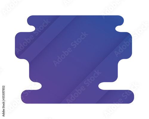 purple abstract figure background icon