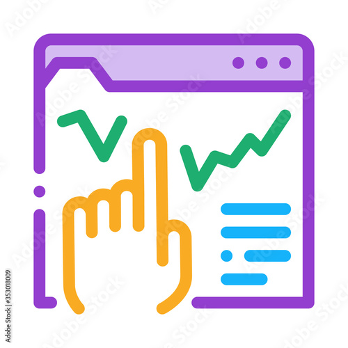 business promotion folder icon vector. business promotion folder sign. isolated contour symbol illustration