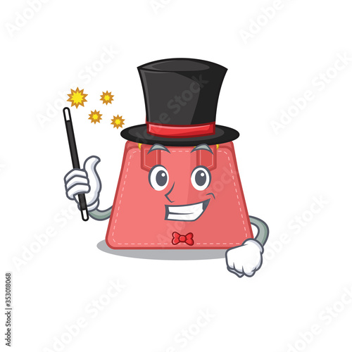 A gorgeous smart Magician of women handbag cartoon design style