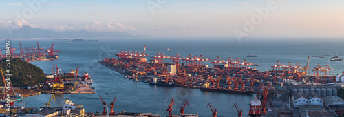 Konstfotografi Container terminal, Chiwan Port, Nanshan District, Shenzhen