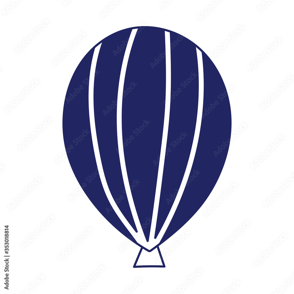 Fototapeta premium Isolated striped balloon vector design