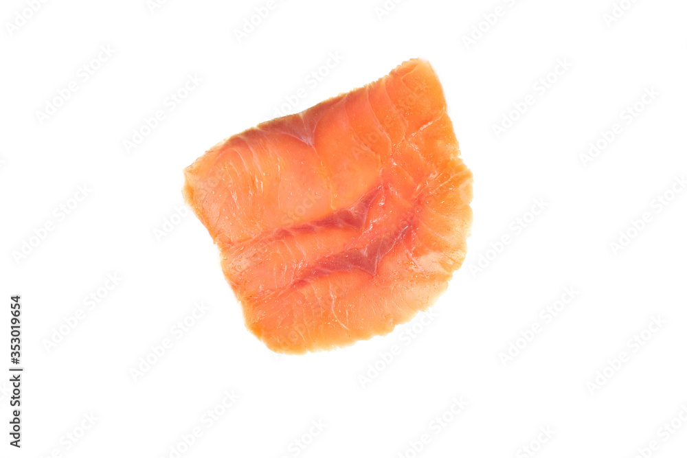 Fillet of red fish isolated on white background Fillet of red fish isolated on white background