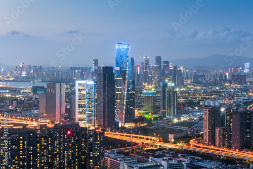 Panorama of Shenzhen Qianhai Free Trade Zone