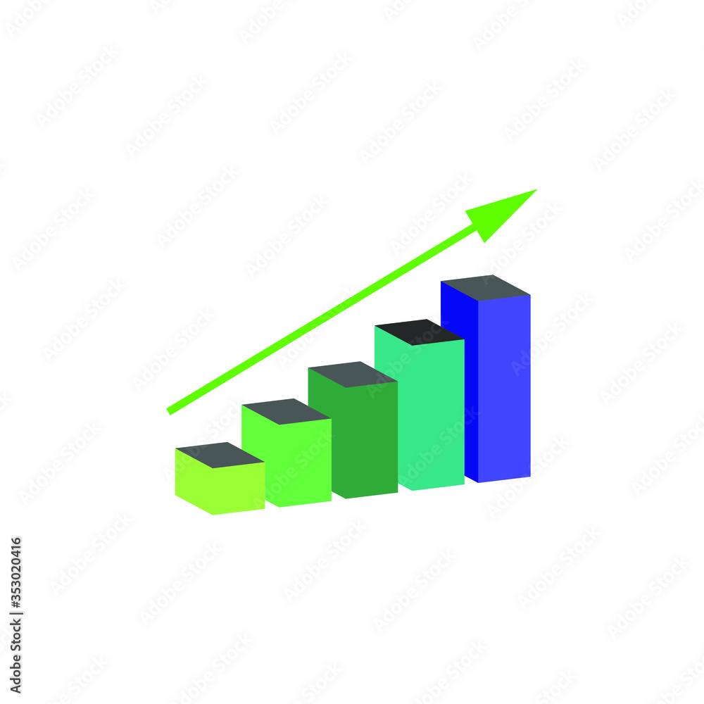 business chart with arrow business chart with arrow