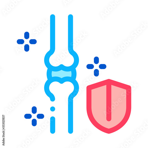 bone strengthening icon vector. bone strengthening sign. isolated contour symbol illustration