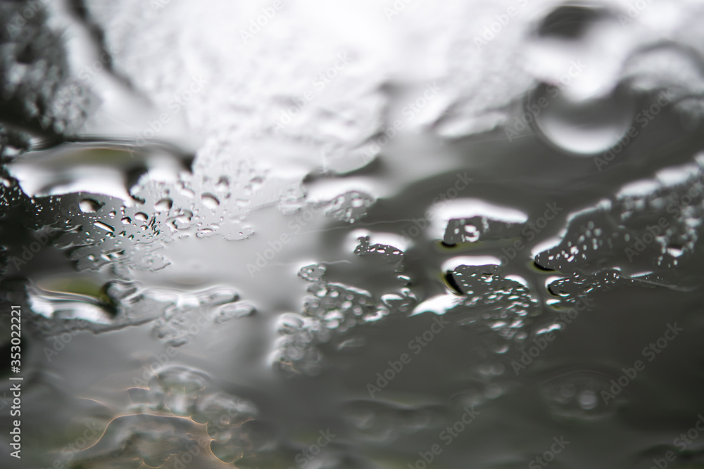 water drops on window glass. water drops on window glass.