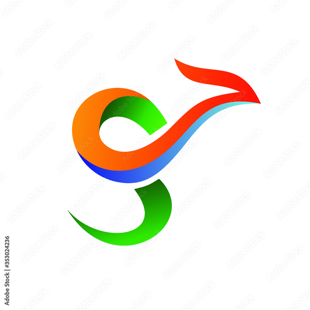 Obraz premium Letter s dragon logo design