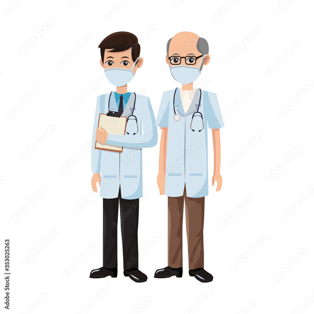 male doctors using medical masks male doctors using medical masks