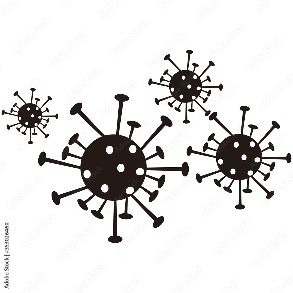 Obraz premium Coronavirus outbreak in Wuhan, China. COVID-19 virus epidemic vector simple isolated illustration 